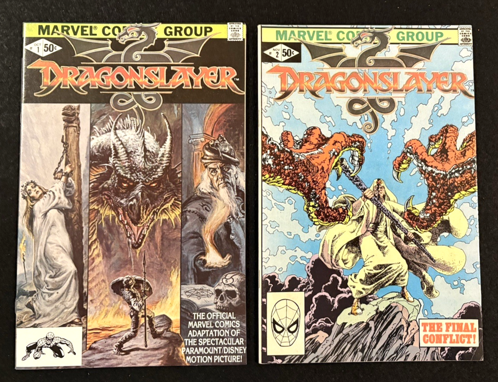 Dragonslayer  #1-2 Complete Set (1981) Marvel Comics