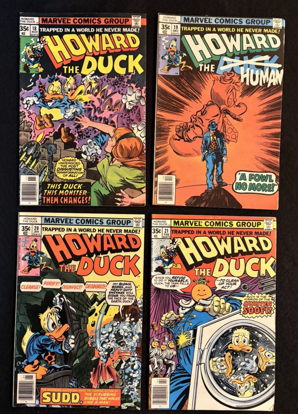 Howard the Duck Complete Set #1-33 and Annual #1 Marvel 1976-79