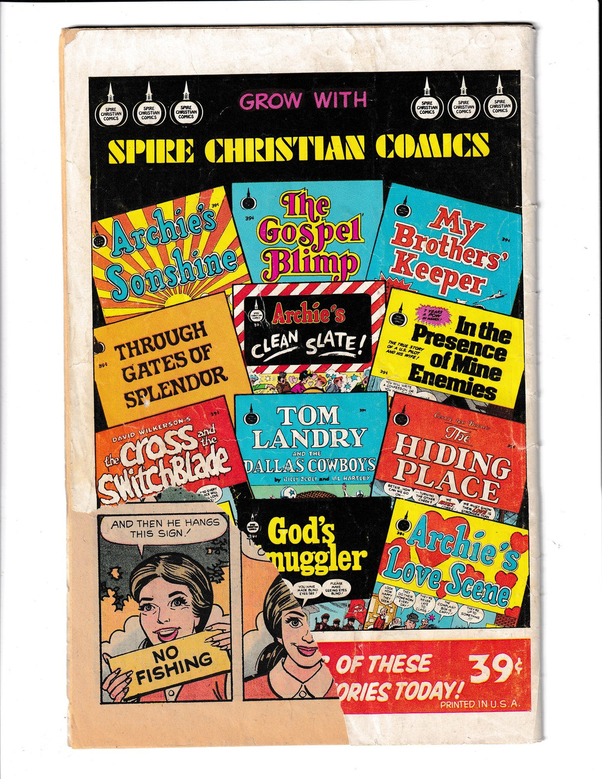 Hiding Place #NN-39Cent (1972) Spire Chtistian Comics