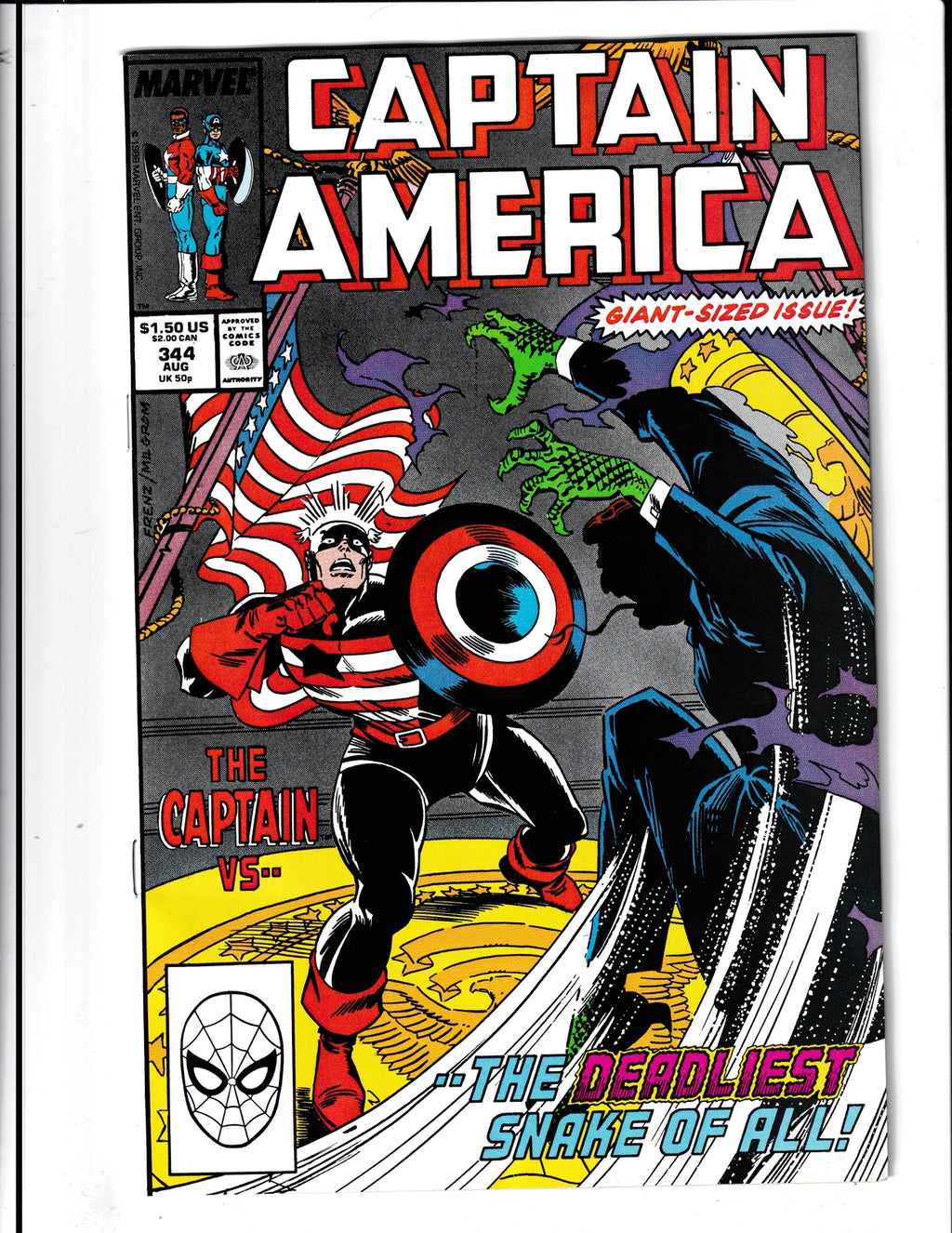 Captain America #344 (1988) Marvel Comics SKU:673