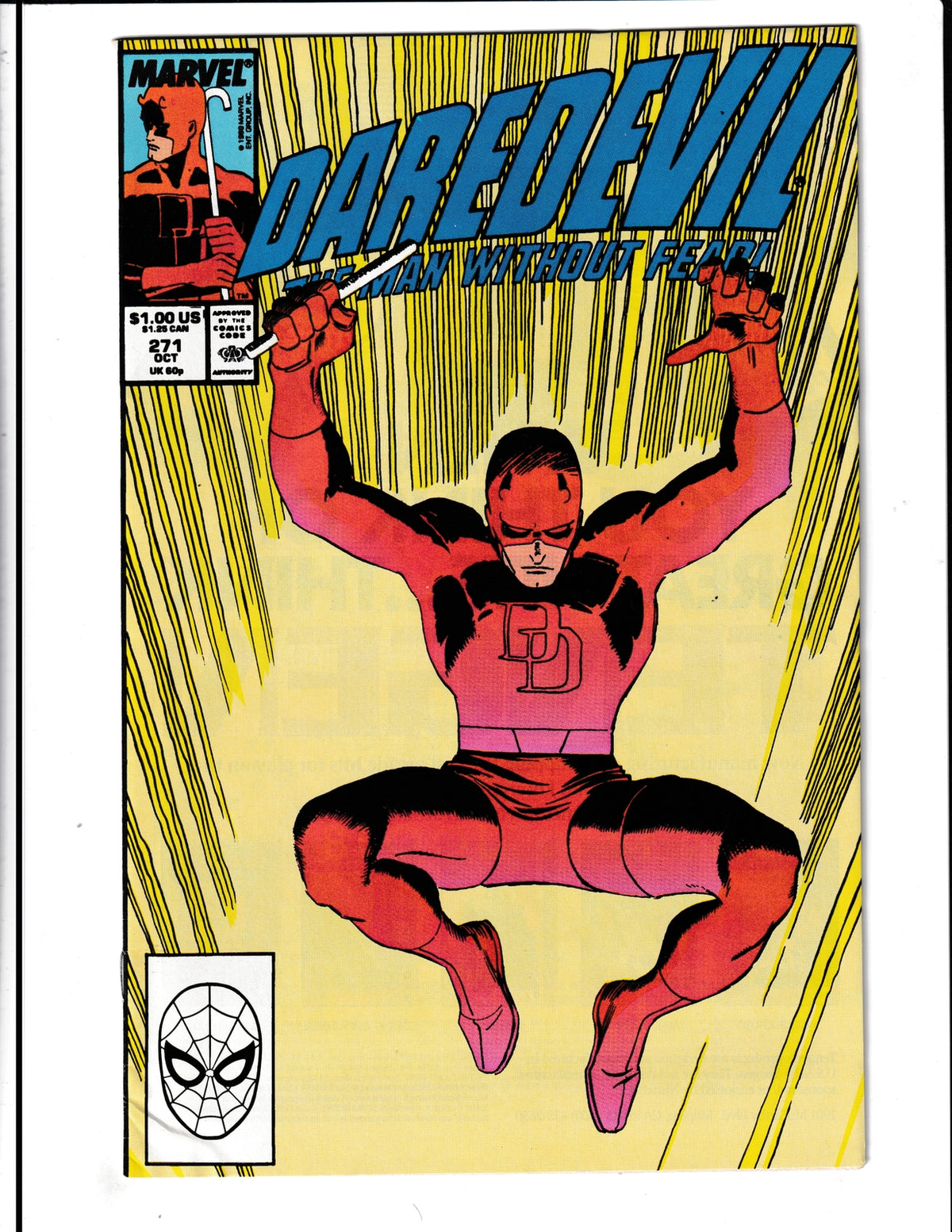 Daredevil #271 (1989) Marvel Comics SKU:1070
