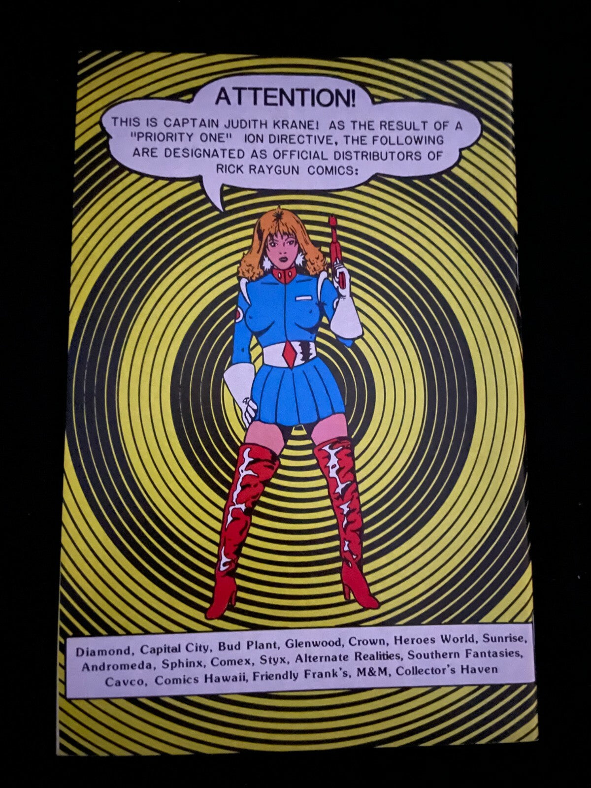 Rick Raygun #1 Sept 1986 - NM