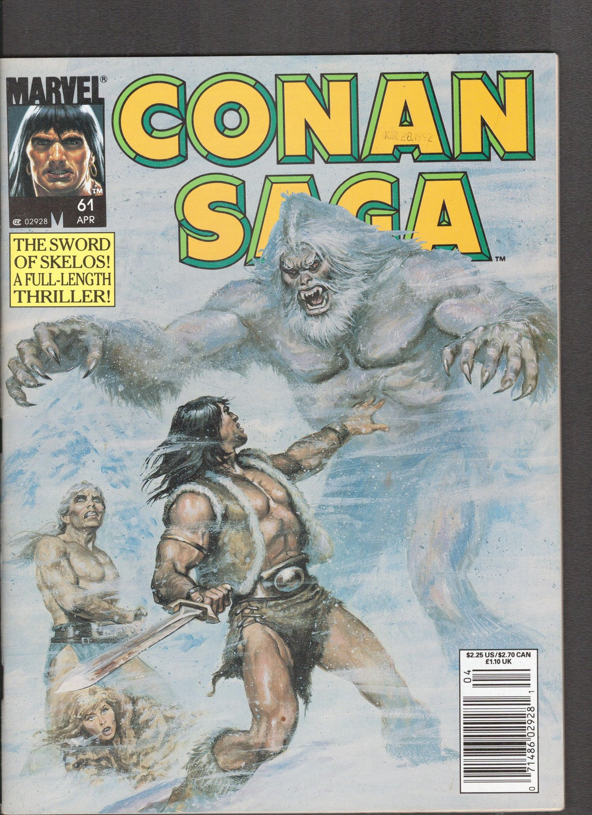 Conan Saga #61 (1992) Earl Norem Marvel Comics