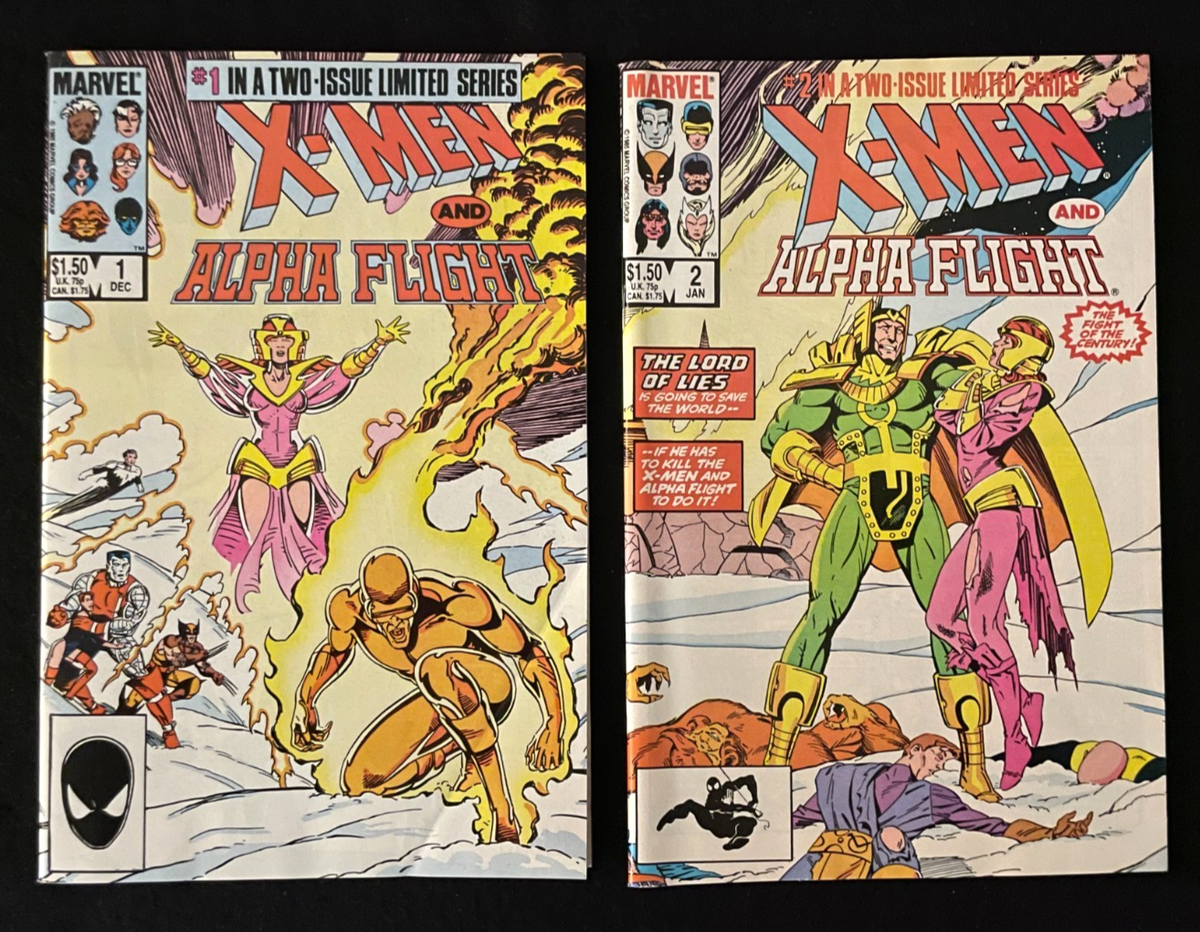 X-Men and Alpha Flight - Complete Set of 2 #1-2 (1985/86) Marvel