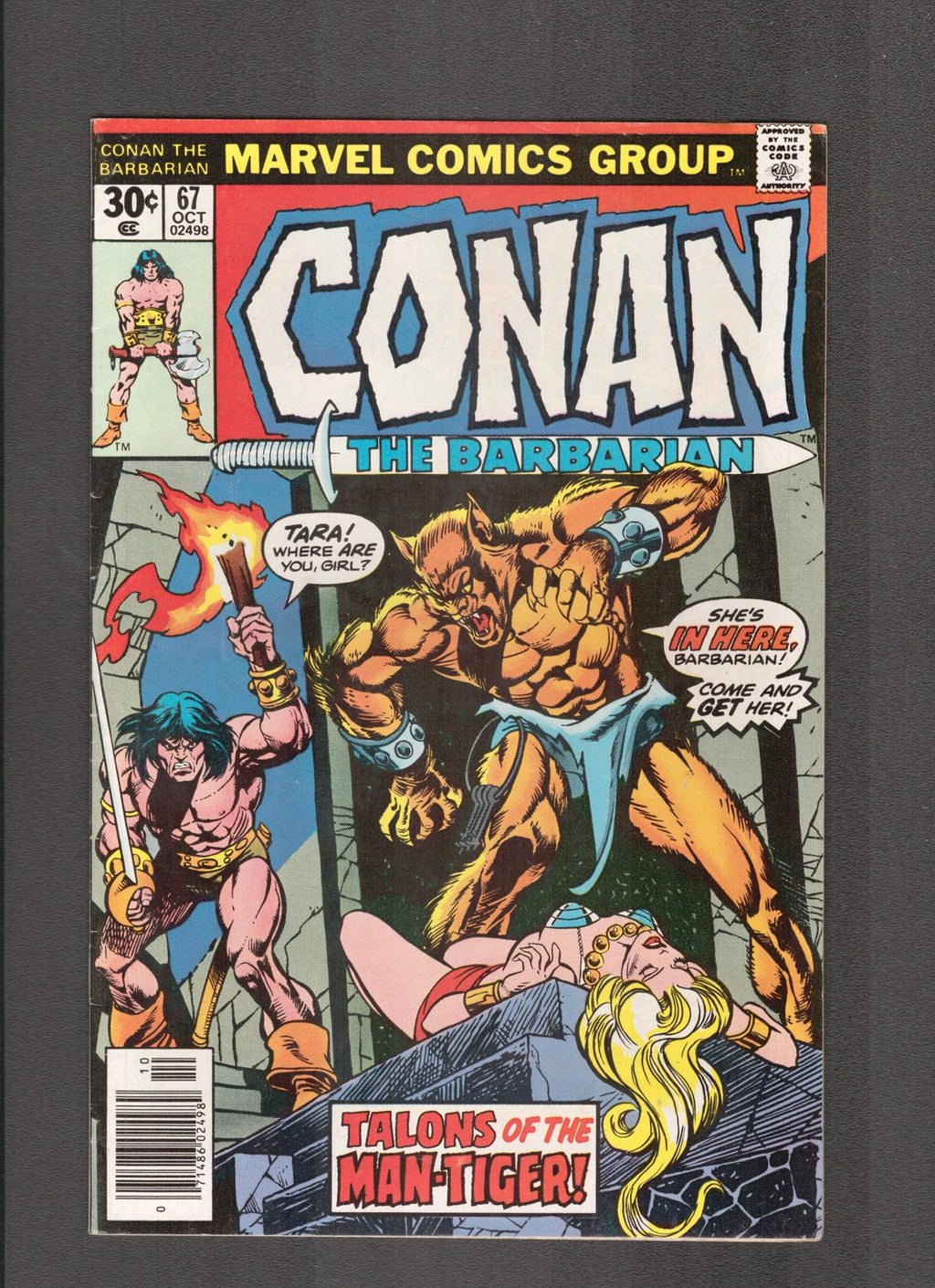 Conan the Barbarian #67 (1976) John Buscema, Roy Thomas Marvel Comics