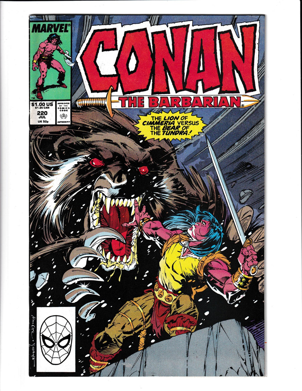 Conan the Barbarian #220 (1989) Marvel Comics