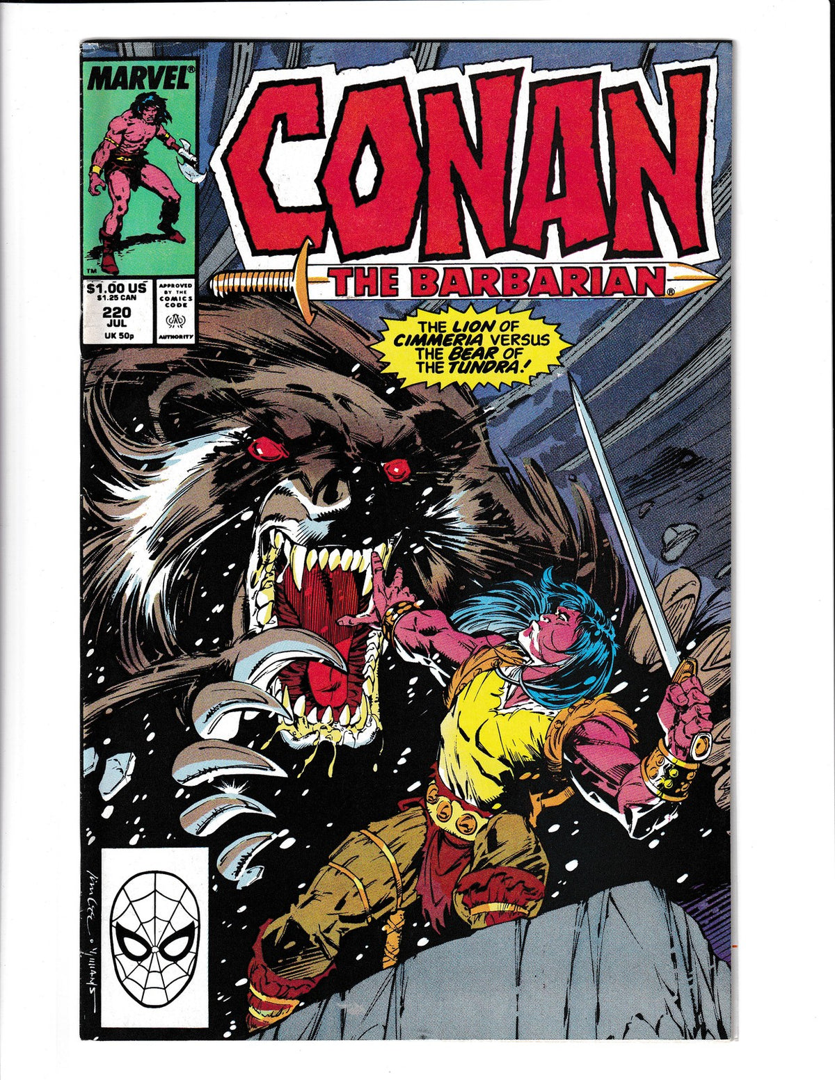 Conan the Barbarian #220 (1989) Marvel Comics