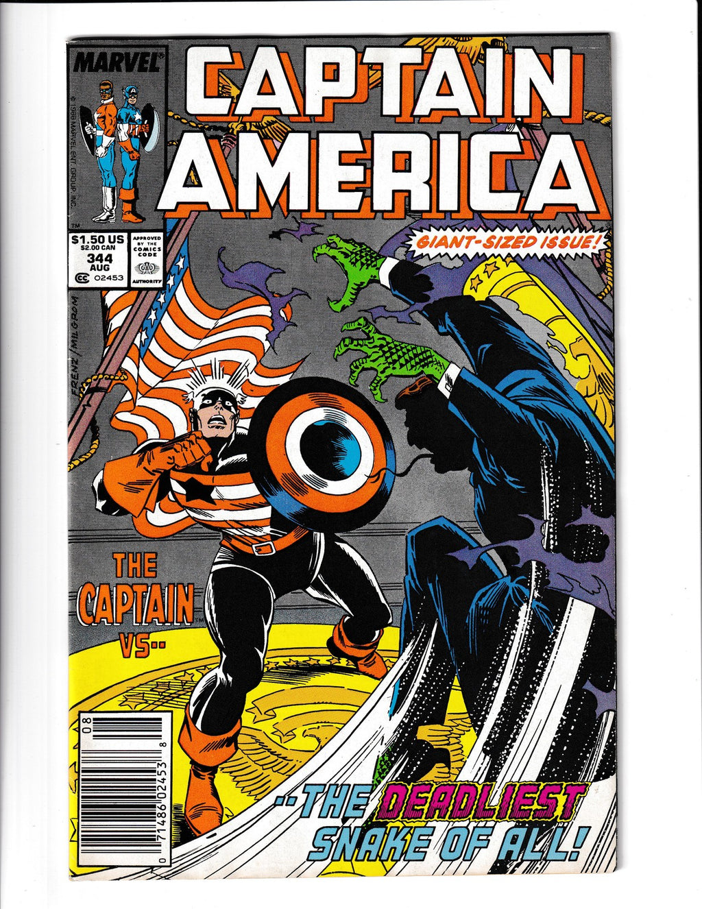 Captain America #344 (1988) Marvel Comics SKU:3273