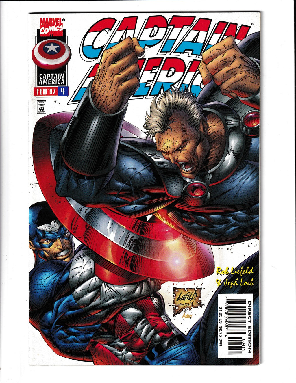 Captain America #4 (1997) Liefeld Marvel Comics