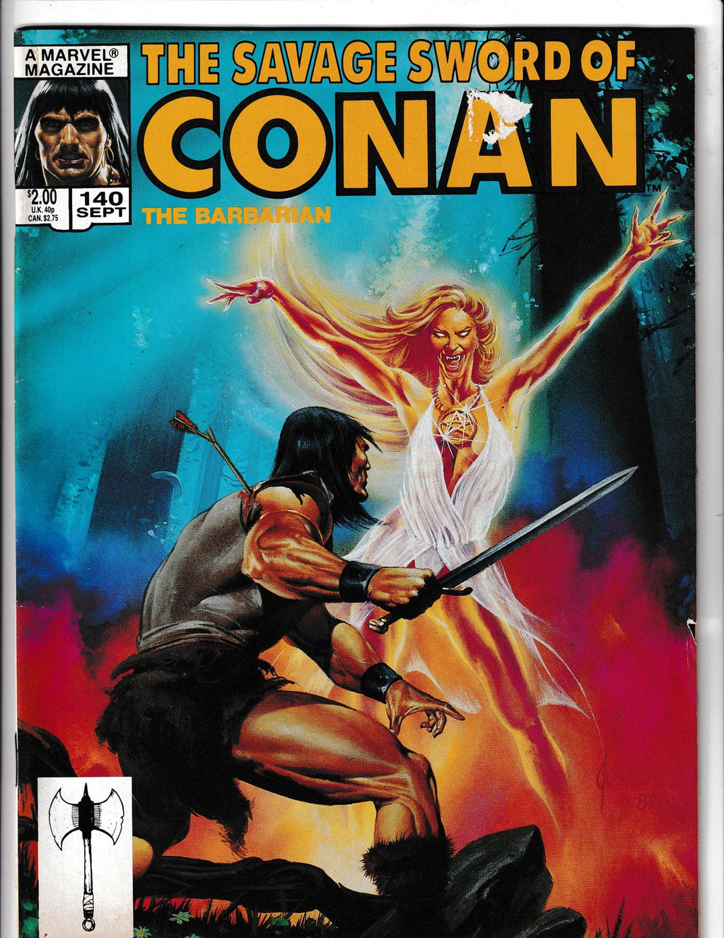 Savage Sword of Conan #140 (1987) the Barbarian Curtis Comics