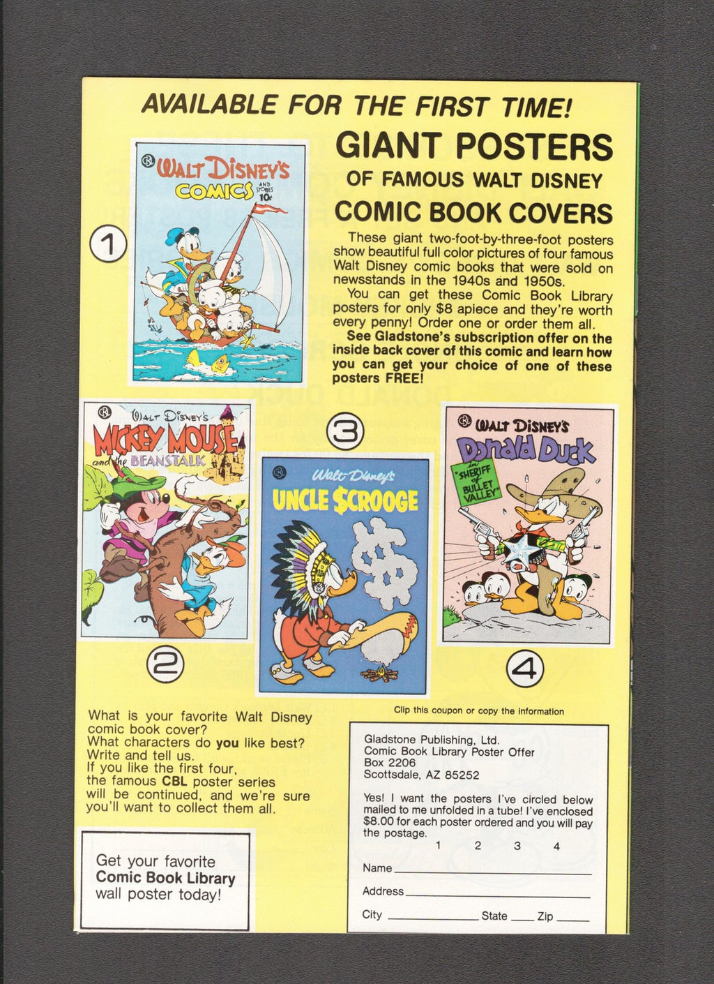 Walt Disney's Comics and Stories #514 (1987) Gladstone Comics