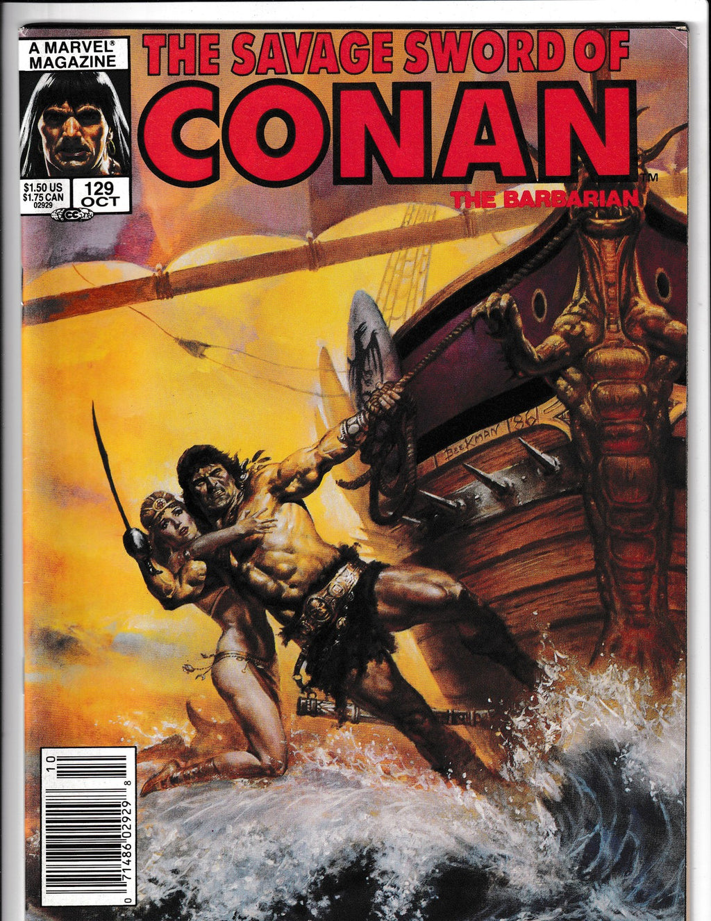 Savage Sword of Conan #129 (1986) Marvel Comics