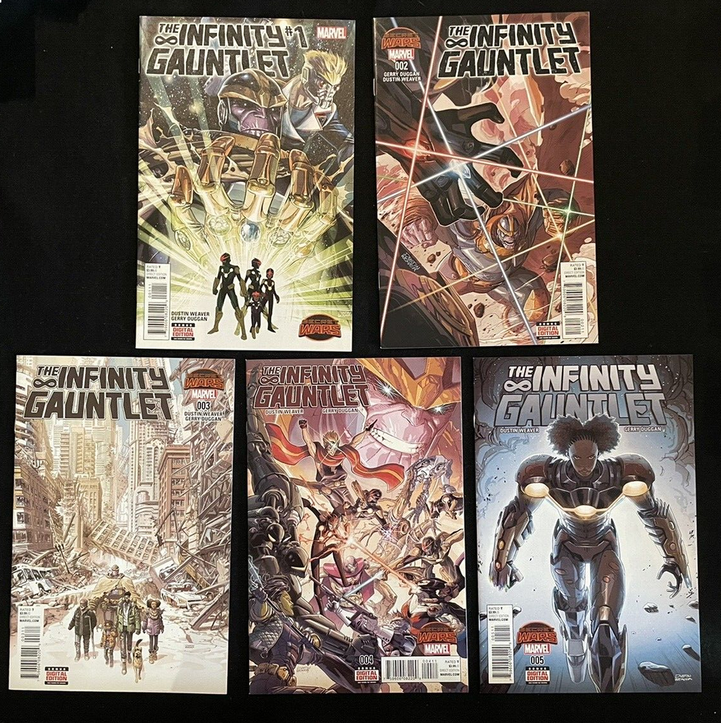 Infinity Gauntlet #1-5 (2015) Complete Set HIGH GRADE RUN