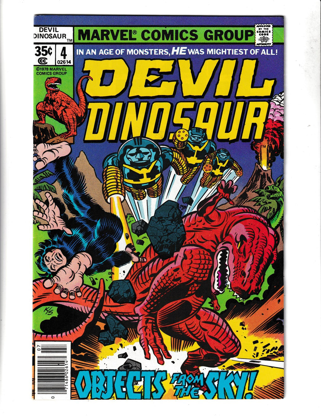 Devil Dinosaur #4 (1978) Jack Kirby Marvel Comics