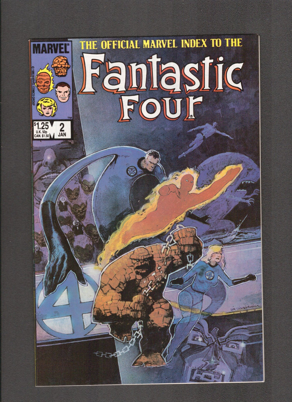 Official Marvel Index to the Fantastic Four #2 (1986) Sienkiewicz Marvel Comics