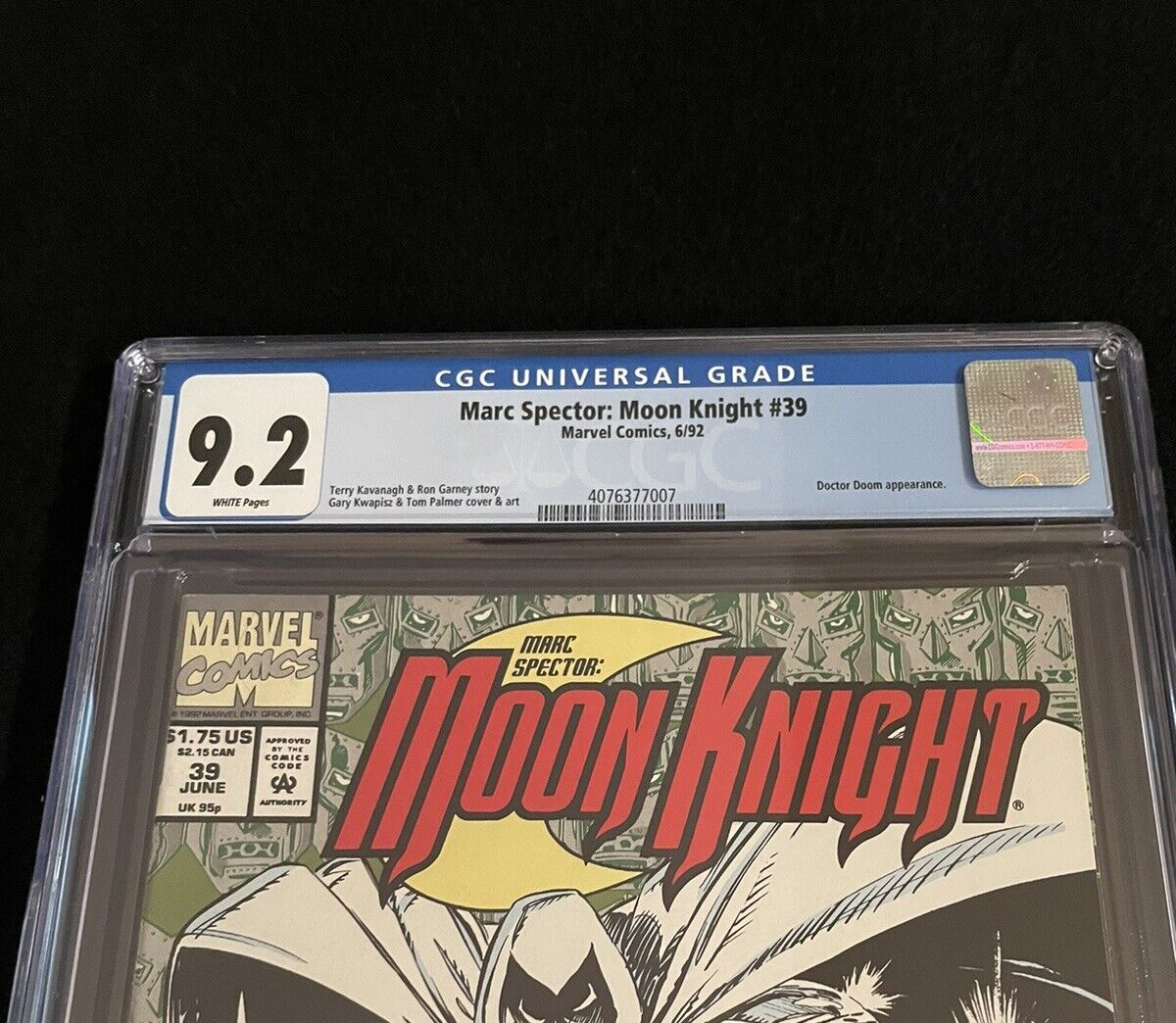 Marc Spector: Moon Knight #39 CGC 9.2 1992 Marvel Comics