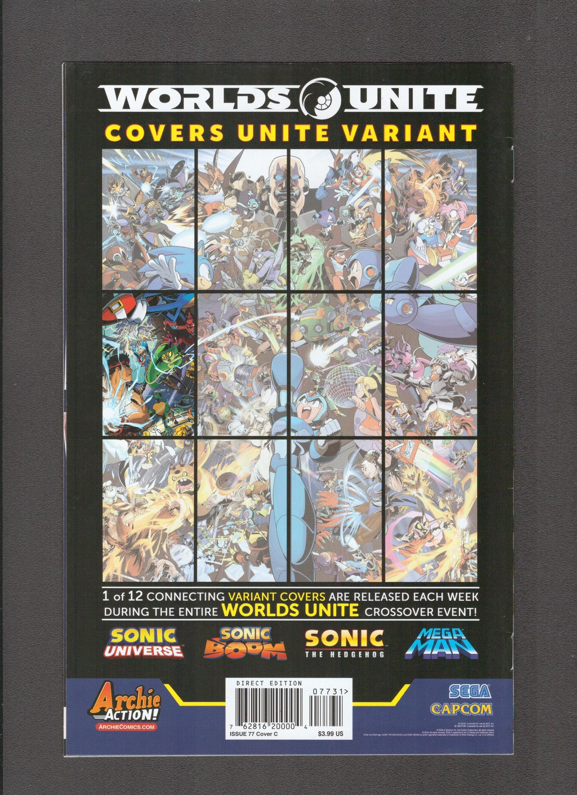 Sonic Universe #77c (2015) Ben Bates Virgin Covers Unite Archie Comics