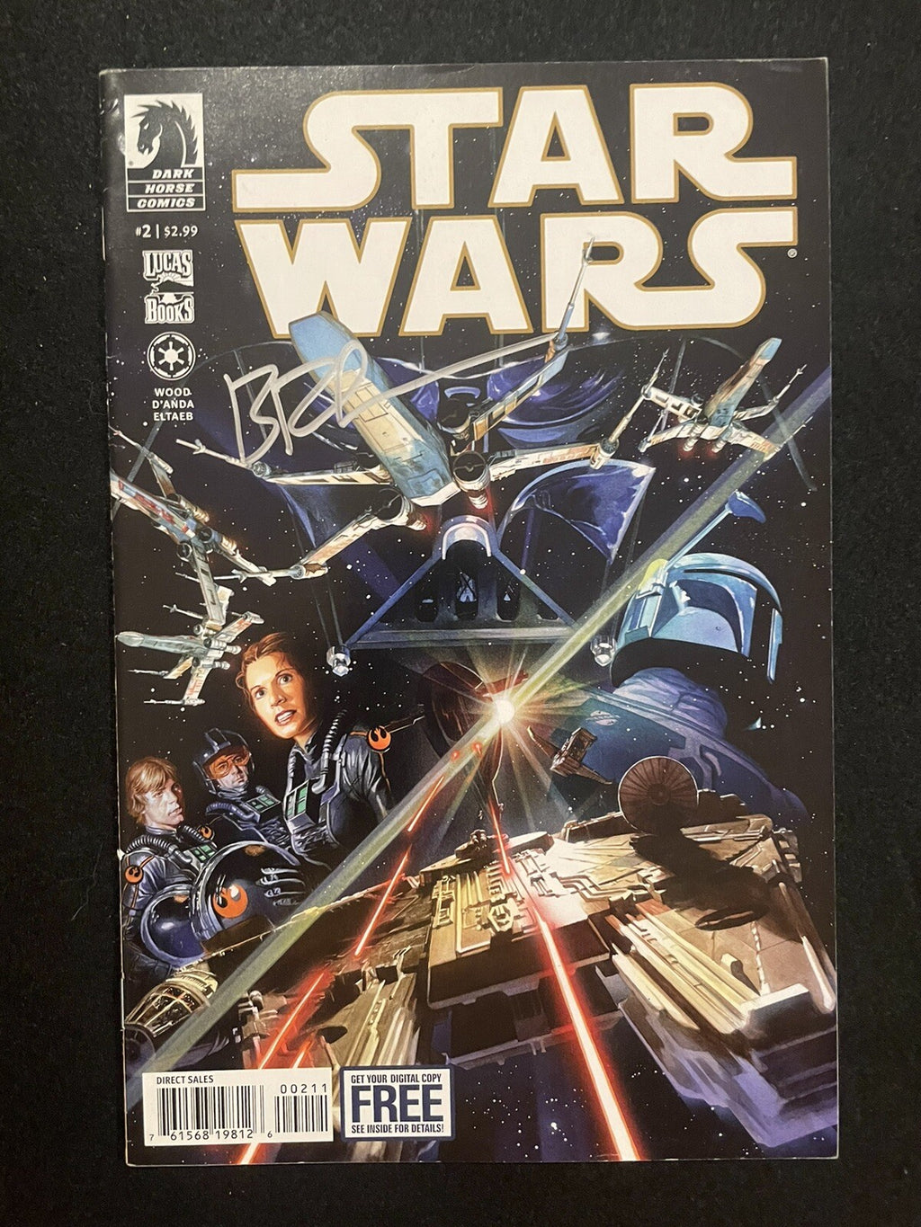 Star Wars #2 SIGNED BY Brain Wood (2013) Dark Horse Comics - No COA