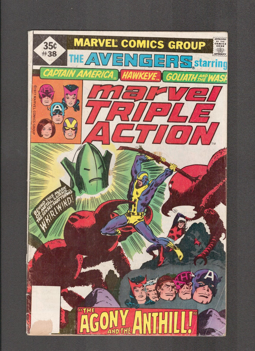Marvel Triple Action #38 (1977) Captain America, Hawkeye Marvel Comics