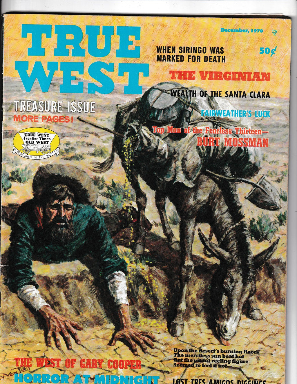 True West #0 (1970) December 1970 Western Pub Comics