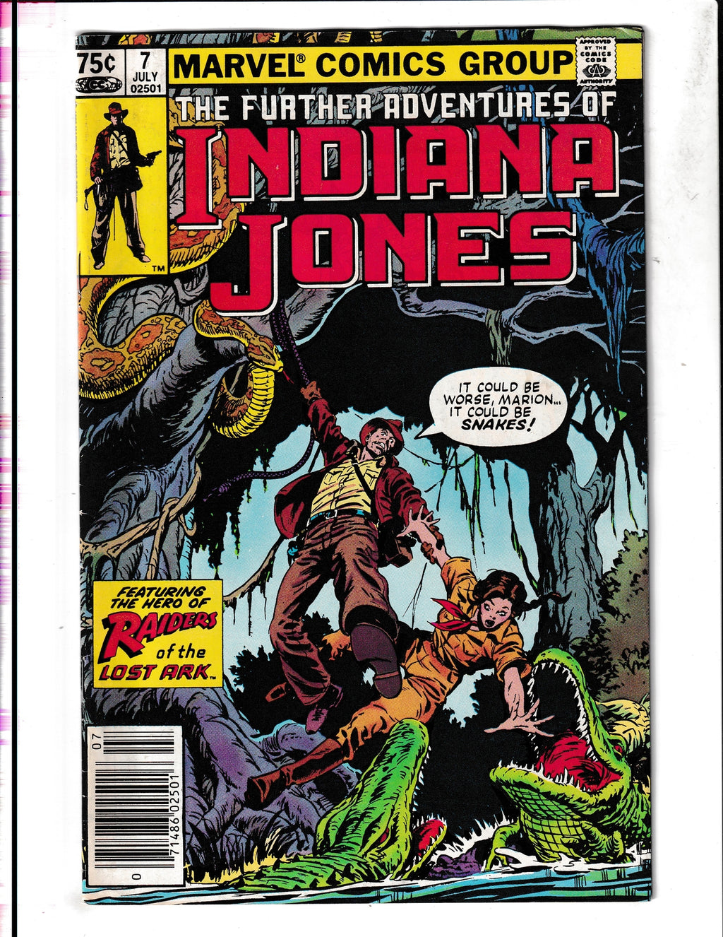 Indiana Jones #7 (1983) Further Adventures Marvel Comics SKU:1849