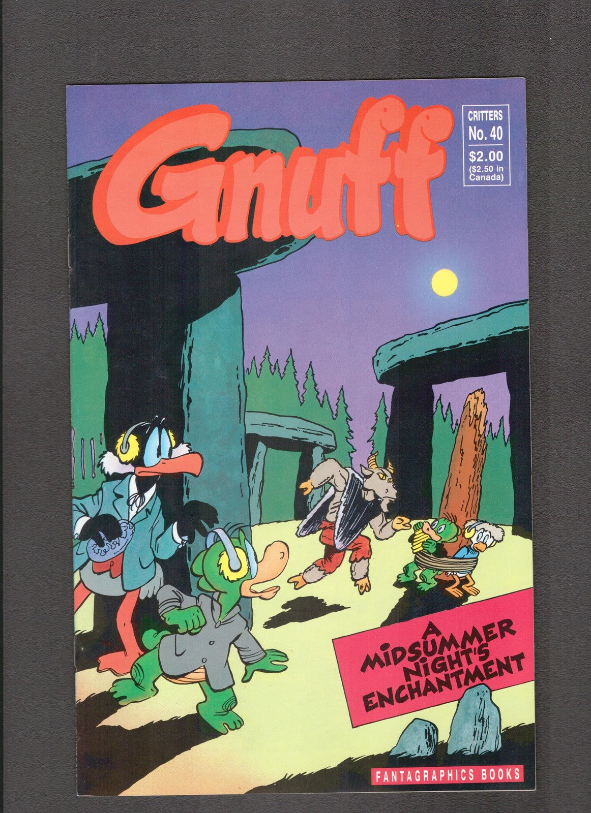 Critters #40 (1989) Gnuff Fantagraphics Comics