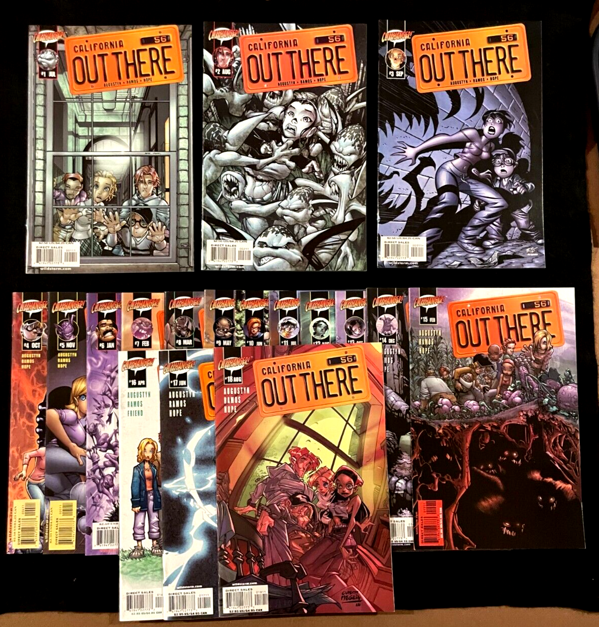 California Out There Complete Set of 18 #1-18  (2001/02) Cliffhanger! Comics