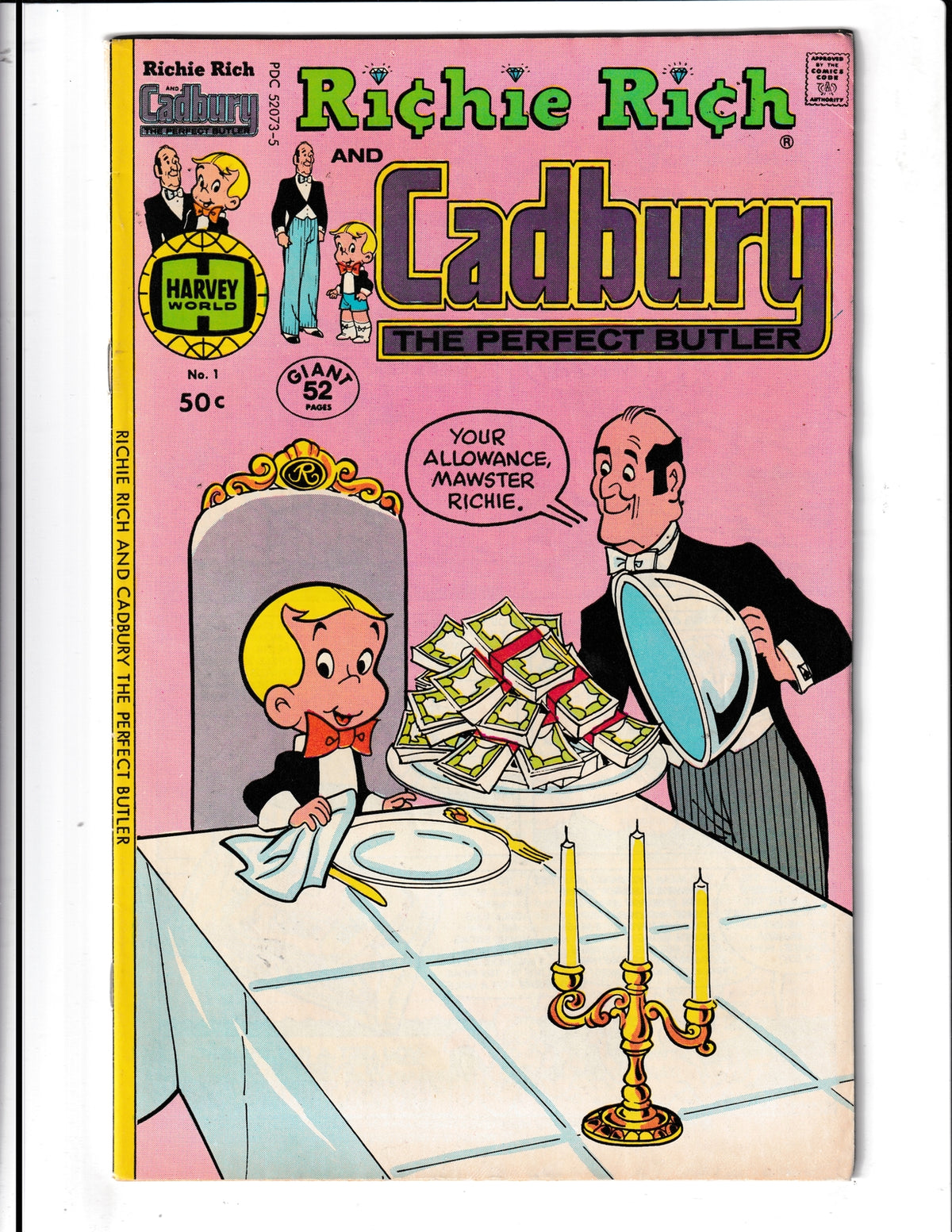Richie Rich & Cadbury the Butler #1 (1977) Harvey Comics