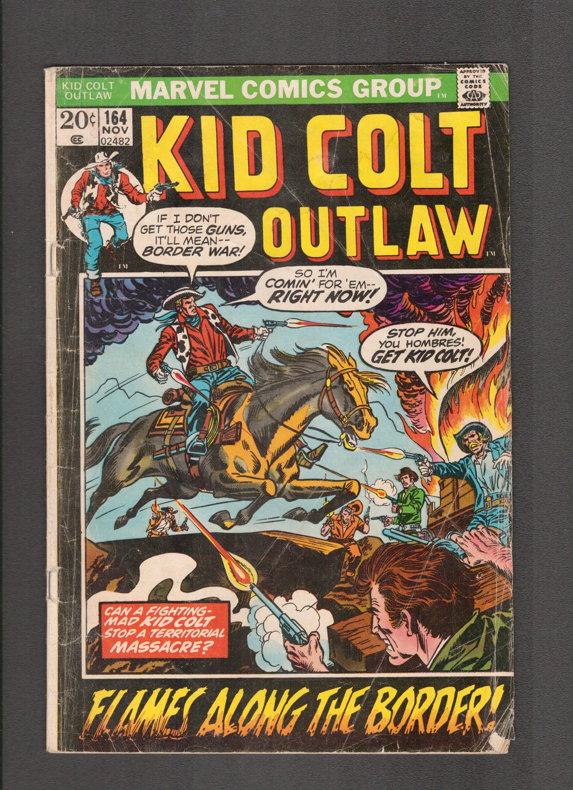 Kid Colt Outlaw #164 (1972) Western Marvel Comics