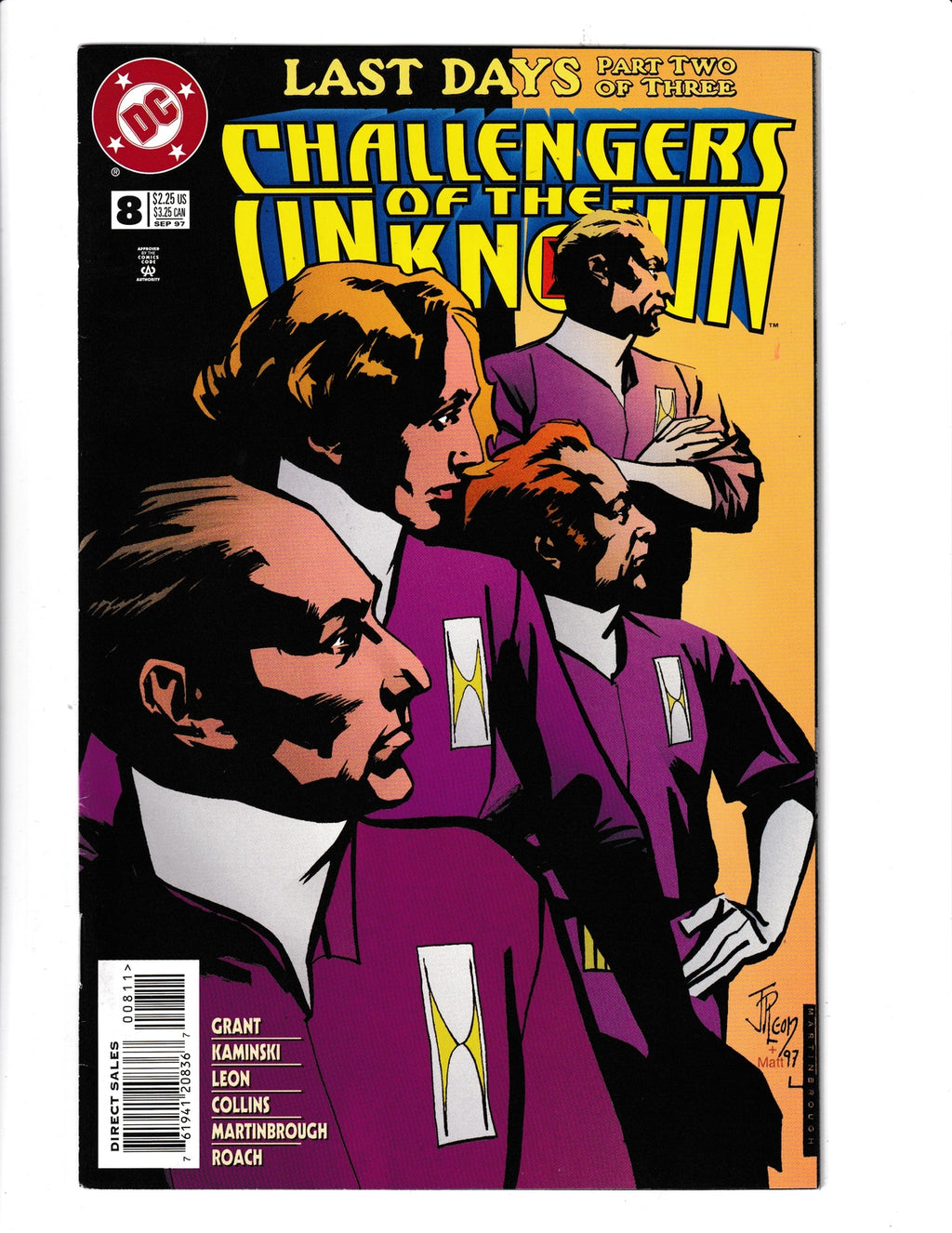 Challengers of the Unknown #8 (1997) Higher Grade DC Comics