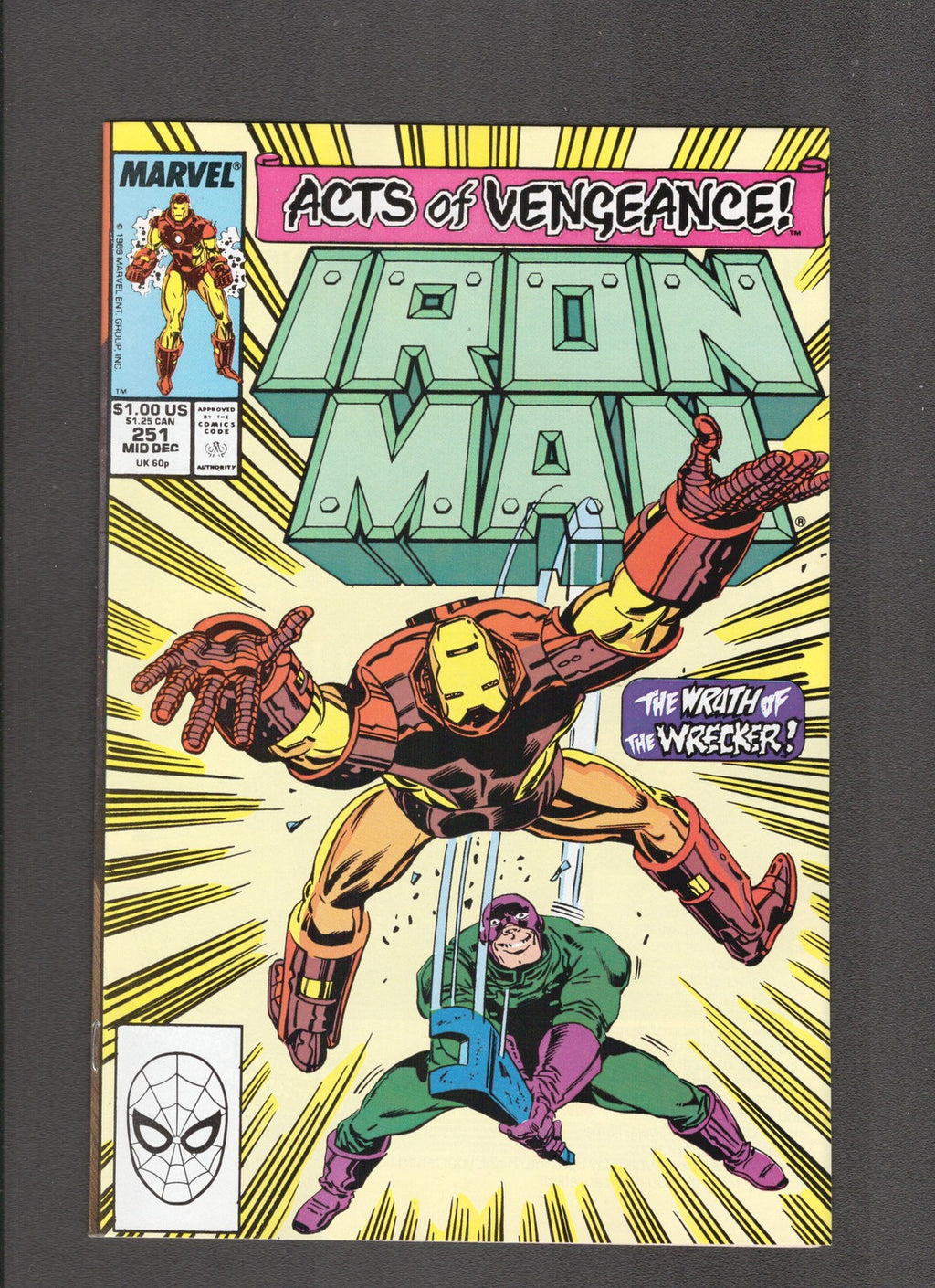 Iron Man #251 (1989) Herb Trimpe - Higher Grade Marvel Comics