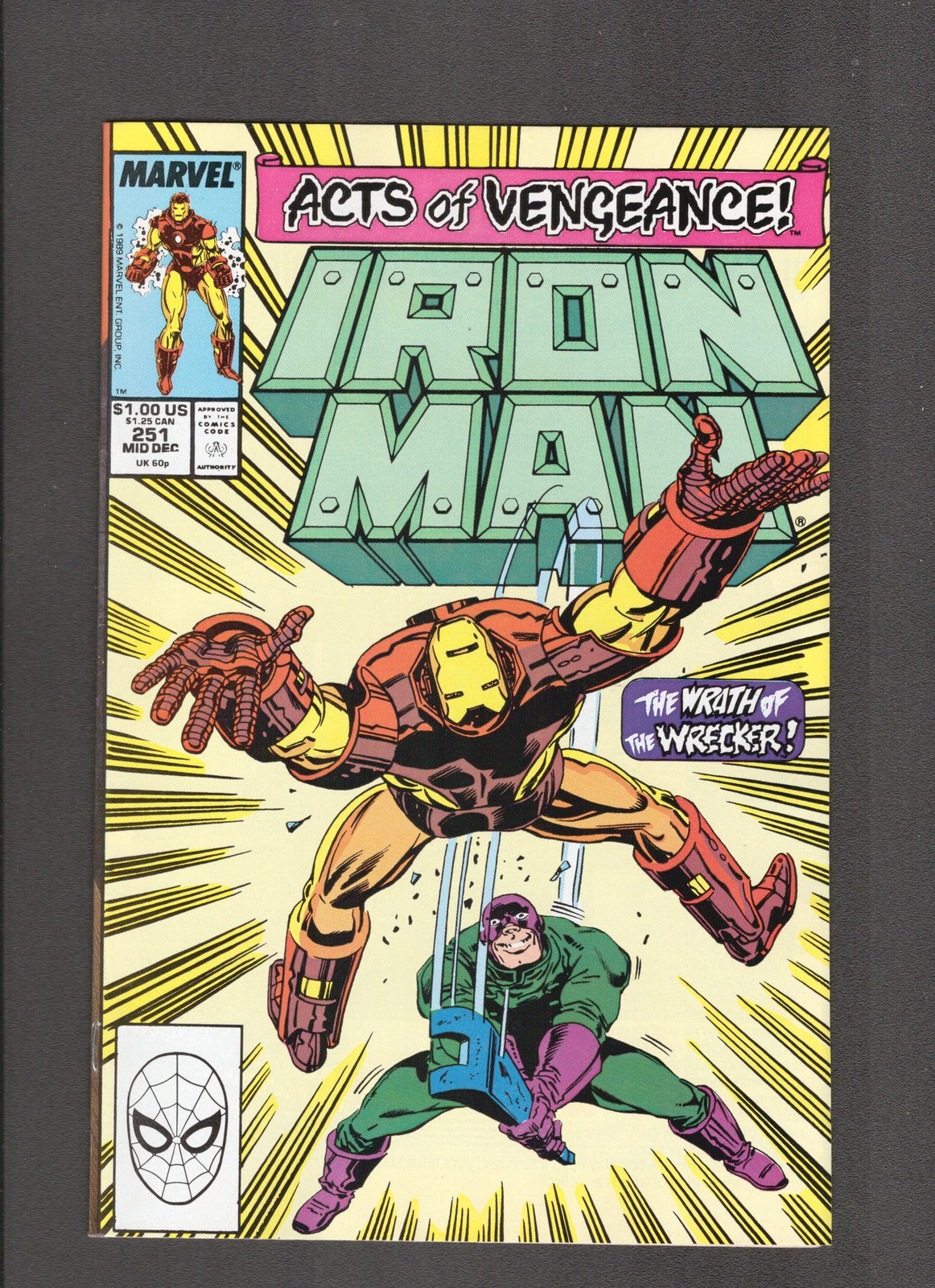 Iron Man #251 (1989) Herb Trimpe - Higher Grade Marvel Comics