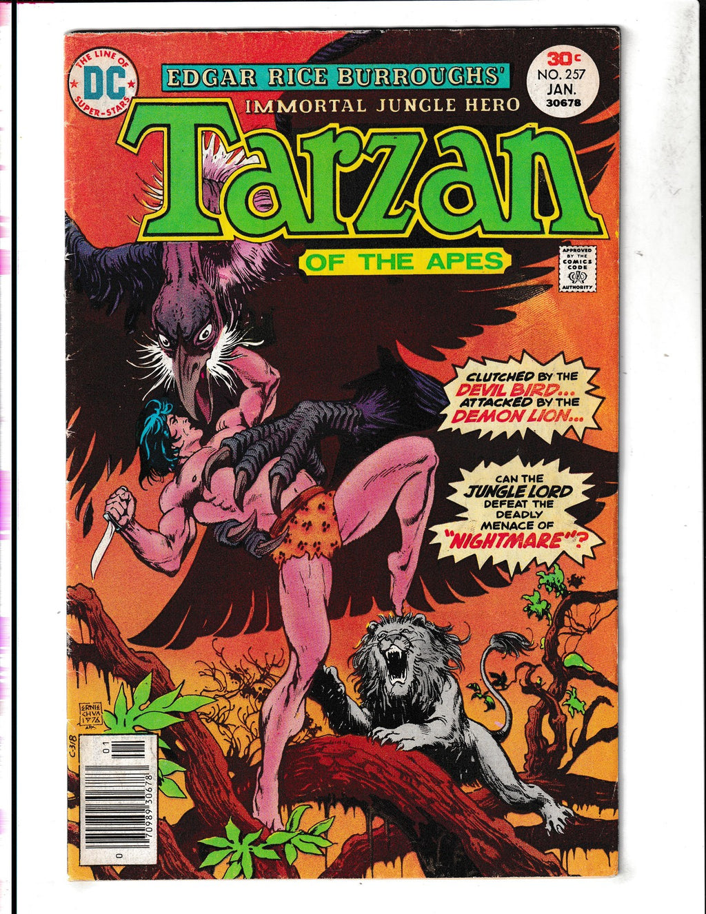 Tarzan #257 (1977) Edgar Rice Burroughs DC Comics