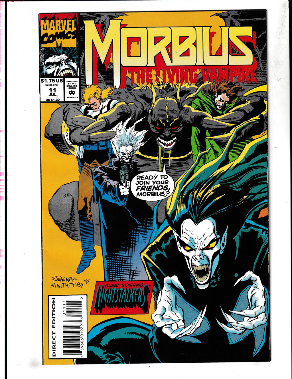 Morbius the Living Vampire #11 (1993) Marvel Comics
