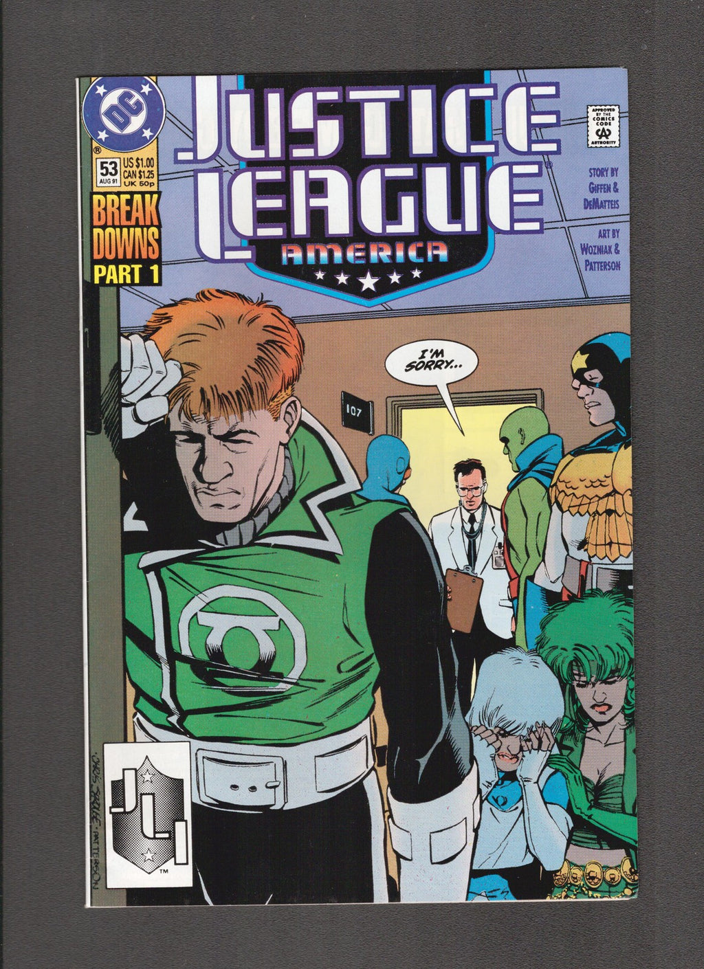 Justice League America #53 (1991) Higher Grade  DC Comics