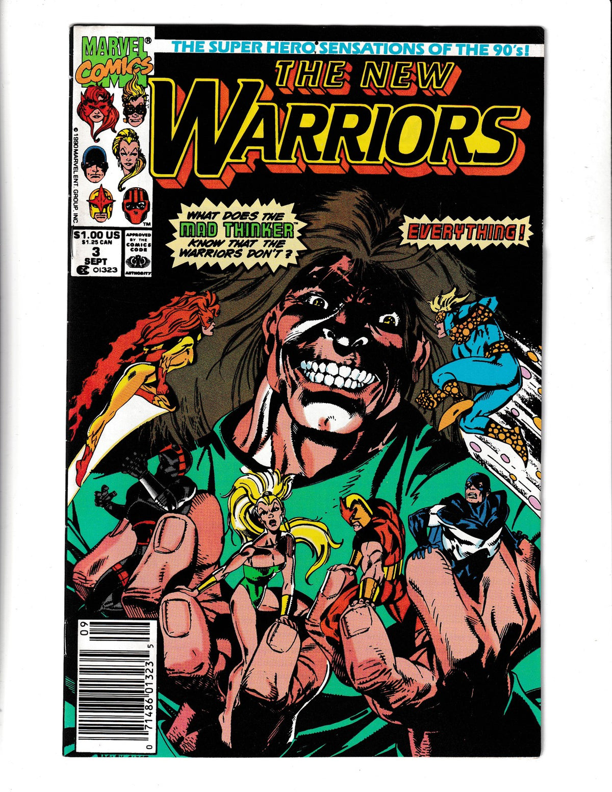 New Warriors #3 (1990) Marvel Comics SKU:2751