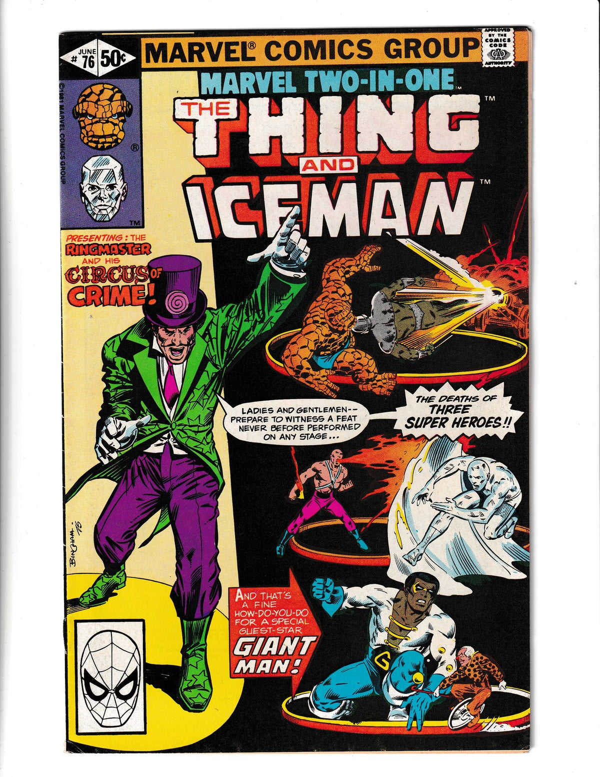 Marvel Two-In-One #76 (1981) Thing & Iceman Marvel Comics SKU:2433