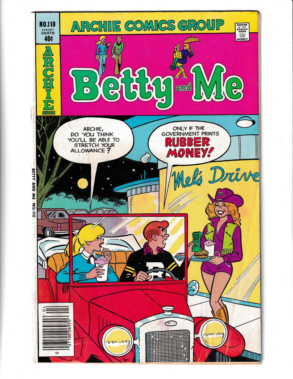 Betty and Me #110 (1980) Archie Comics SKU:2239
