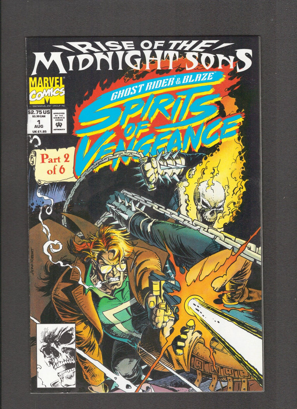 Ghost Rider/Blaze: Spirits of Vengeance #1 (1992) Incl. Poster Marvel Comics