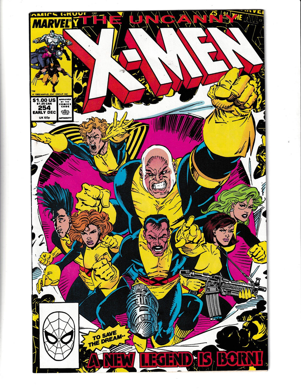 Uncanny X-Men #254 (1989) Marvel Comics