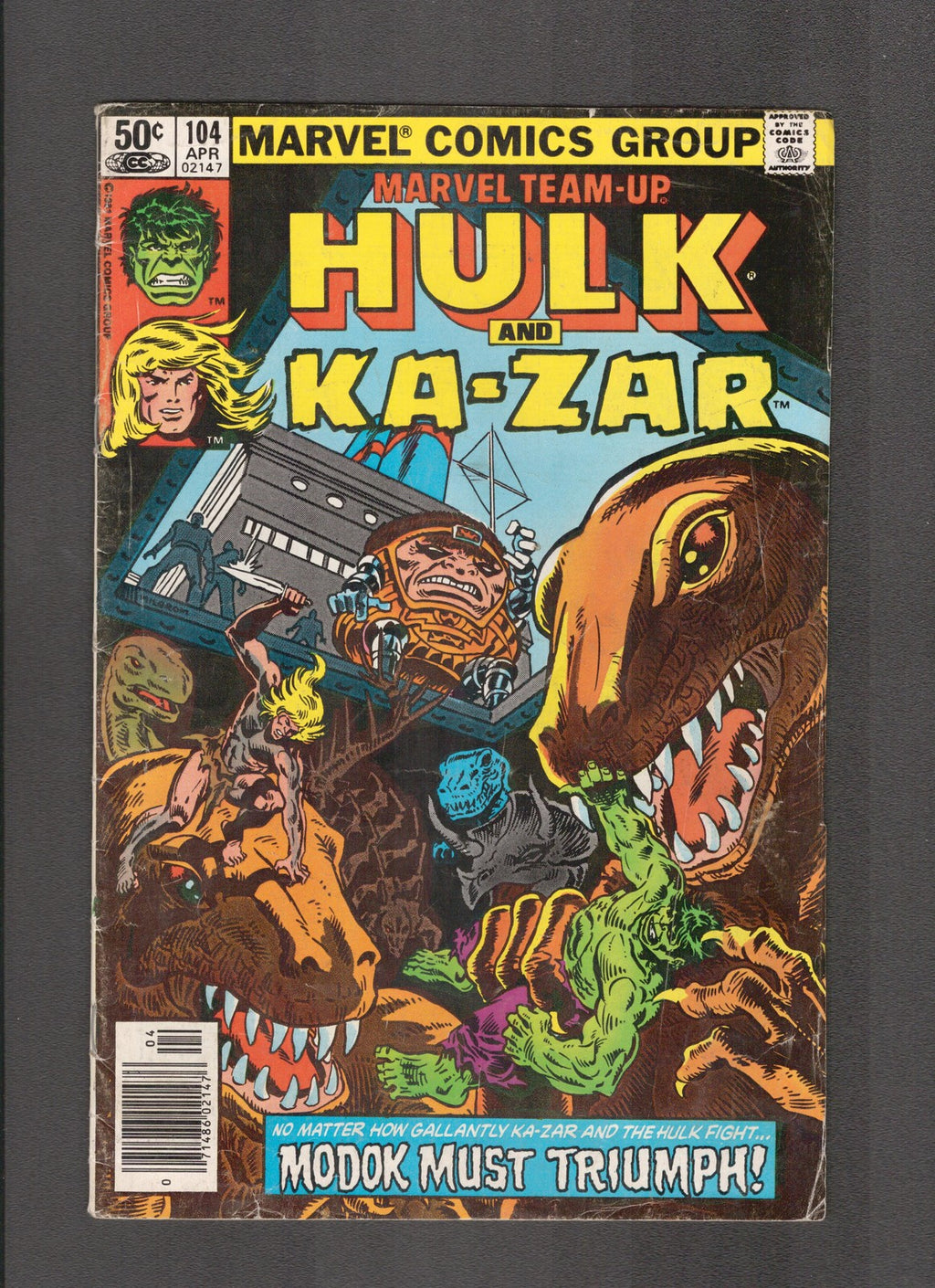 Marvel Team-Up #104 (1981) Hulk & Ka-Zar Marvel Comics