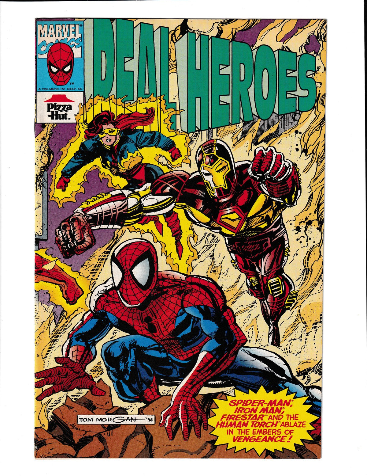 Real Heroes #4 (1994) Pizza Hut Promo Marvel Comics