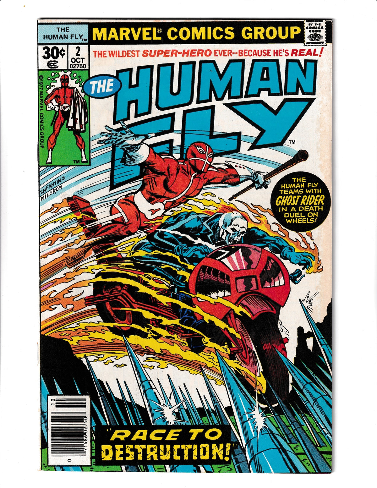 Human Fly #2 (1977) Infantino/Milgrom/Mantlo Marvel Comics