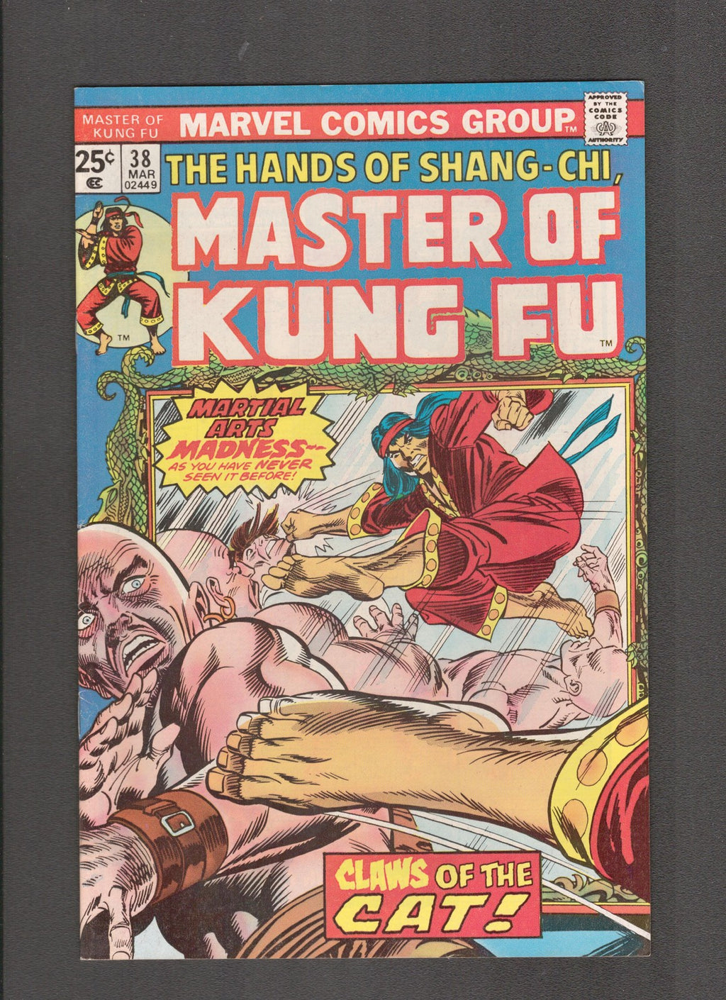 Master of Kung-Fu #38 (1976) MVS Stamp Series B #40 Stan Lee Marvel Comics