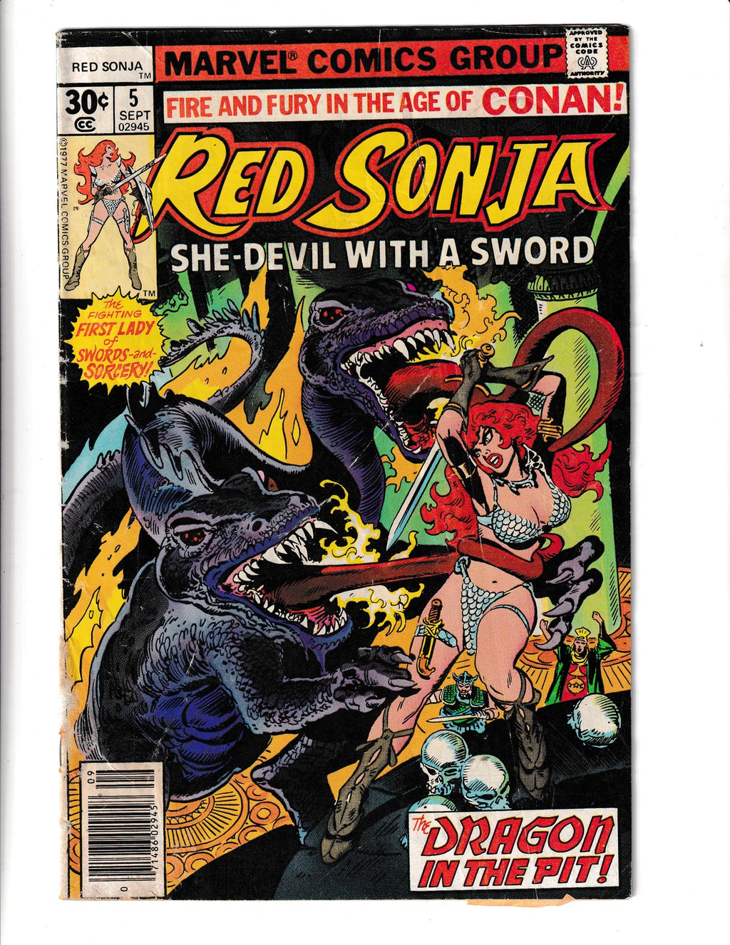Red Sonja #5 (1977) Marvel Comics SKU:2298