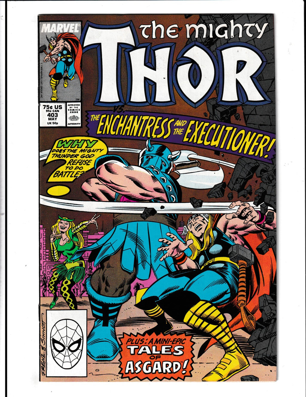 Thor #403 (1989) Higher Grade Marvel Comics