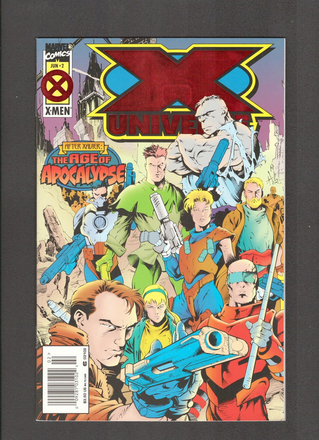 X-Universe #2 (1995) Red Foil Cover Letters Marvel Comics
