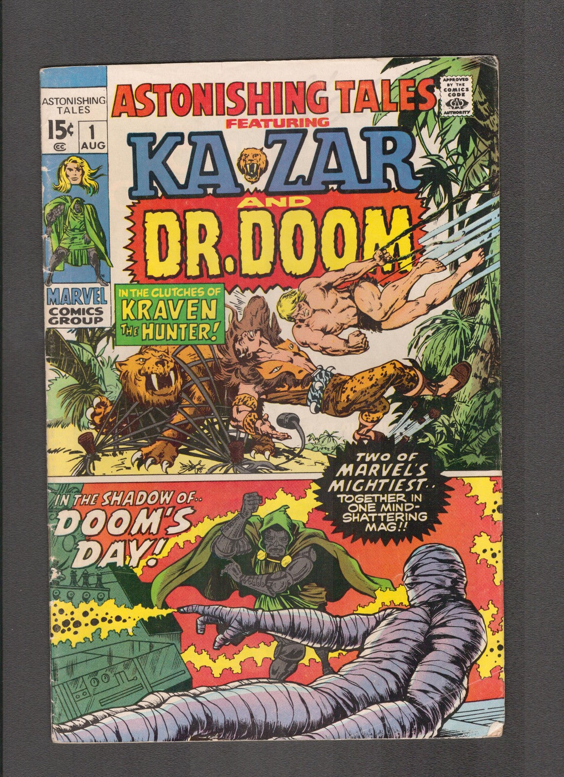 Astonishing Tales #1 (1970) Ka-Zar & Dr. Doom - Stan Lee Marvel Comics