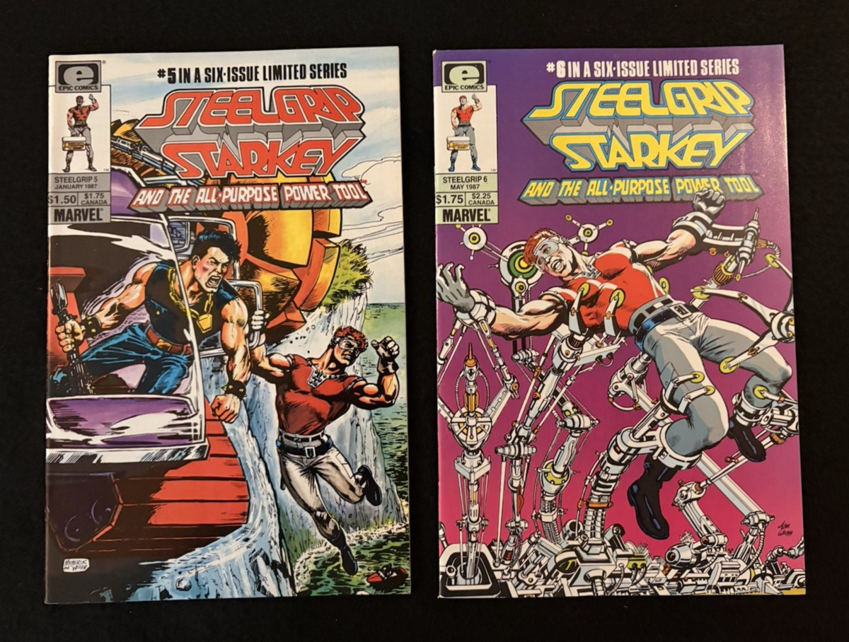 Steelgrip Starkey - Complete Set of 6 #1-6 (1986/87) Marvel