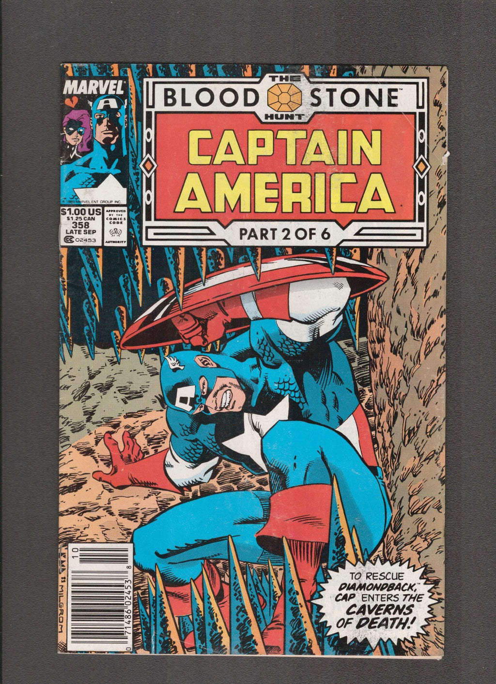 Captain America #358 (1990) Al Milgrom  Marvel Comics